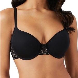 BNWT**Wacoal All Dressed Up T-shirt Bra 32DD BLK